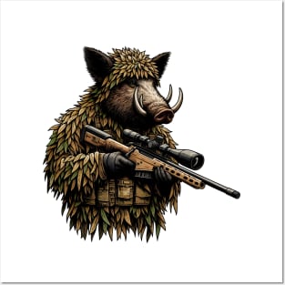 Sniper Wild Boar Posters and Art